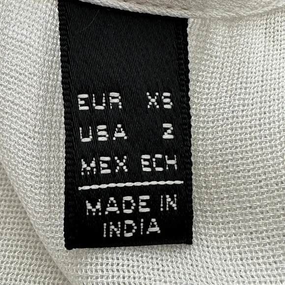 MANGO Suit White Dress Embroidered Western Camisole Sheer Ivory Feminine LWD 2 - Picture 11 of 16